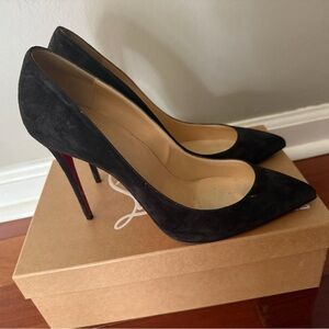 Christian Louboutin Black Heels with Red Soles